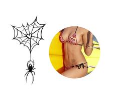 Tatuagem Temporária Teia Da Aranha Tatoo Modelo