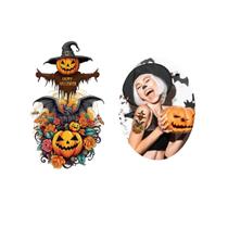 Tatuagem temporárias halloween fantasma abobora cabeça