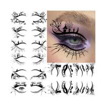 Tatuagens Temporárias 3D De Teia De Aranha Para Halloween, 10 Folhas, Realistas, Falsas, Ao Redor Do Tatuagens Temporárias 3D De Teia De Aranha Para Halloween, 10 Folhas, Realistas, Falsas, Ao Redor Do