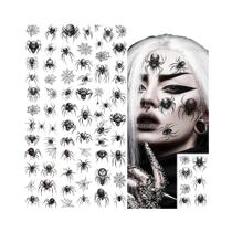 Tatuagens Temporárias 3D De Teia De Aranha Para Halloween Adulto, 8 Folhas Para Homens E Mulheres, Tatuagens Temporárias 3D De Teia De Aranha Para Halloween Adulto, 8 Folhas Para Homens E Mulheres,