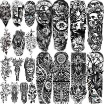 Tatuagens temporárias COKTAK Greek Myth para mulheres e homens maoris Tatuagens temporárias COKTAK Greek Myth para mulheres e homens maoris