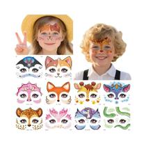 Tatuagens Temporárias De Animais Com Glitter Para Crianças, 10 Folhas, Adesivos De Unicórnio,