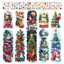 Tatuagens Temporárias de Natal Leesgel 36 Folhas para Crianças Tatuagens Temporárias de Natal Leesgel 36 Folhas para Crianças