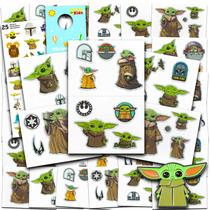 Tatuagens Temporárias Disney Baby Yoda - Star Wars para Crianças