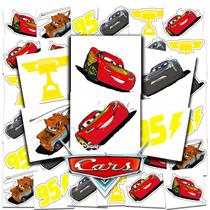 Tatuagens Temporárias Disney Cars - 72 Unidades (5x5cm) para Crianças