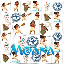 Tatuagens temporárias Disney Moana 72 unidades para crianças Tatuagens temporárias Disney Moana 72 unidades para crianças