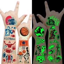 Tatuagens Temporárias EMOME Glow Sports - 30 Folhas para Crianças Tatuagens Temporárias EMOME Glow Sports - 30 Folhas para Crianças