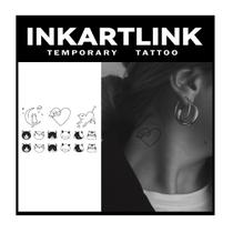 Tatuagens Temporárias INKARTLINK 3 Folhas Realistas Tatuagens Temporárias INKARTLINK 3 Folhas Realistas