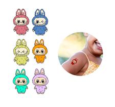 Tatuagens temporárias Labubu infantil fofinhos desenho Tatuagens temporárias Labubu infantil fofinhos desenho