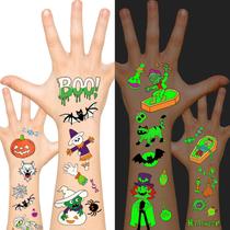Tatuagens Temporárias Leesgel Halloween 12 Folhas Luminosas Tatuagens Temporárias Leesgel Halloween 12 Folhas Luminosas