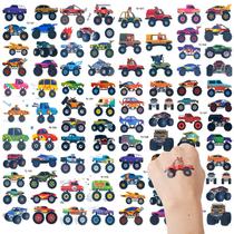 Tatuagens temporárias LUTER Monster Truck para crianças (12 unidades)