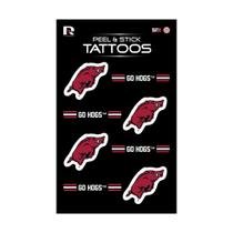 Tatuagens temporárias Rico Industries NCAA Arkansas Razorbacks