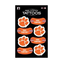 Tatuagens temporárias Rico Industries NCAA Clemson Tigers