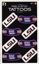Tatuagens temporárias Rico Industries NCAA LSU Tigers Eye Black