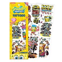 Tatuagens temporárias Savvi Sponge Bob Skin-Safe Ink 15 quilates Tatuagens temporárias Savvi Sponge Bob Skin-Safe Ink 15 quilates