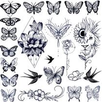 Tatuagens temporárias Tazimi Semi Permanentes para Mulheres e Meninas