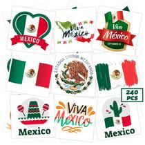 Tatuagens temporárias Winthrop 240 peças Dia da Independência do México