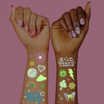 Tatuagens Temporárias xo, Fetti Groovy Disco Glow 82 unidades Tatuagens Temporárias xo, Fetti Groovy Disco Glow 82 unidades