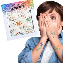 Tatufan Tatuagem Temporária Infantil Divertida GlitterFun Dinossauro