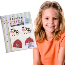 Tatufan TatuagemTemporária Infantil Divertida Vaquinha Moo - Tatufun