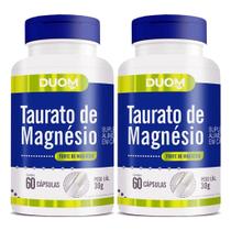 Taurato de Magnésio 60cps Duom Kit 2 Frascos Taurato de Magnésio 60cps Duom Kit 2 Frascos