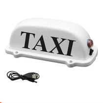 Taxi Top Light DRFLYSD USB recarregável com base magnética