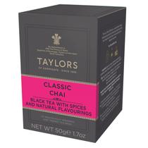 Taylors of Harrogate Classic Chai Tea, 20 sacos, pacote com 6
