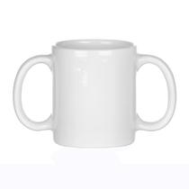 Taza con Doble Asa HealthGoodsIn para Beber 350 ml Blanca