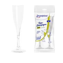 TC-120 Taça 120ml. Acrílico Cristal P/ Champagne Vinho C/ 56 Un. (Strawplast)