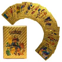 Tcg 55 Cartas Pokémon Douradas Vmax Com Caixa De Baralho