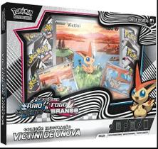 TCG Pokemon Box Fogo Branco e Raio Preto Victini