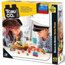 Tchuco Blocks Navio Pirata 49 Peças - Samba Toys