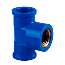 Te 25mm Azul com bucha latão