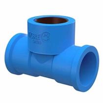 Tê 90 Soldável com Bucha de Latão 1/2''X20mm Azul