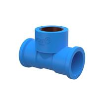 Tê 90 Soldável com Bucha de Latão 1/2''X25mm Azul - Tigre