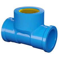 Tê 90 Soldavel Rosca Bucha de Latão 20X1/2 - 10322013 - FORTLEV Tê 90 Soldavel Rosca Bucha de Latão 20X1/2 - 10322013 - FORTLEV