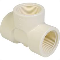 Te Branco Krona Rosca 3/4'' - Kit C/20 Pecas Te Branco Krona Rosca 3/4'' - Kit C/20 Pecas