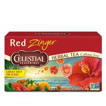 Té Celestial Seasonings Red Zinger Herbal Sin Cafeína Paquete de 6 Té Celestial Seasonings Red Zinger Herbal Sin Cafeína Paquete de 6