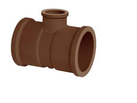 Te com redução soldavel 50x25 corr plastik
