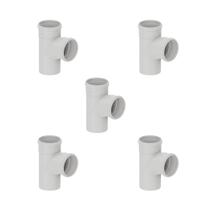 Tê Curto Esgoto 100x100mm Tigre Kit com 5 Unidades