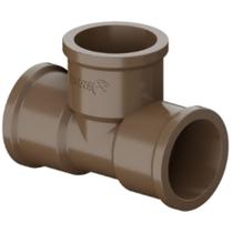 Te Curto Soldável 90 Graus PVC Marrom Canos E Tubos Para Água Fria De 1.1/4” Polegadas 40mm Tigre