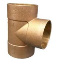 Te de Cobre Bronze 66mm Sem Anel Eluma Te de Cobre Bronze 66mm Sem Anel Eluma
