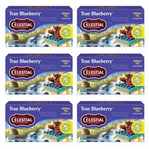 Té de Hierbas Celestial Seasonings True Blueberry Sin Cafeína 6x20 Bolsitas