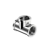 Te de latao cromado - rosca femea 1/2'' - censi