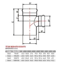 Te De Redução Esgoto 150x100mm Série Normal Krona Te De Redução Esgoto 150x100mm Série Normal Krona