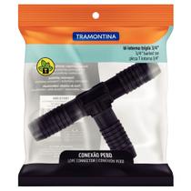 Tê interno triplo 3/4" Tramontina para mangueiras Tê interno triplo 3/4" Tramontina para mangueiras