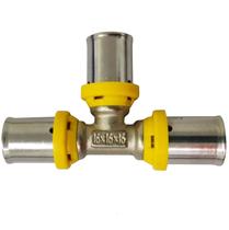 TÊ Macho Prensar Gás 20MMX1/2" Multicamada Sferagas Kit com 20 unidades