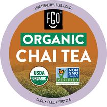 Té Orgánico Chai Negro FGO en Cápsulas K-Cup, Paquete de 24 Té Orgánico Chai Negro FGO en Cápsulas K-Cup, Paquete de 24