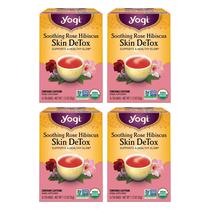 Té Orgánico Desintoxicante para la Piel con Rosa y Hibisco Relajante Yogi 64 Bolsitas Té Orgánico Desintoxicante para la Piel con Rosa y Hibisco Relajante Yogi 64 Bolsitas
