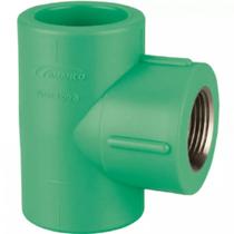 Tê PPR De Transição Femea DN25x3/4 Amanco Tê PPR De Transição Femea DN25x3/4 Amanco